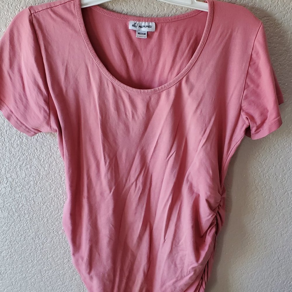Pink Materntiy T-Shirt